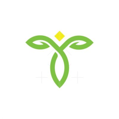 Letter Y Leaf Logo