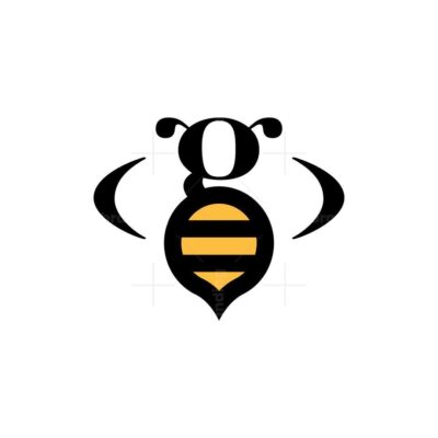 Letter g Bee Logo