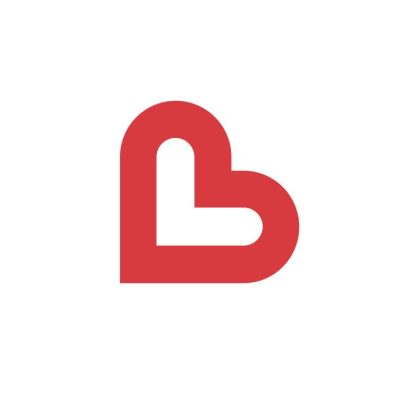 Logo chữ  B kết hợp trái tim