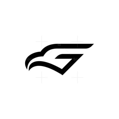 Modern Letter G Bird Head Logo