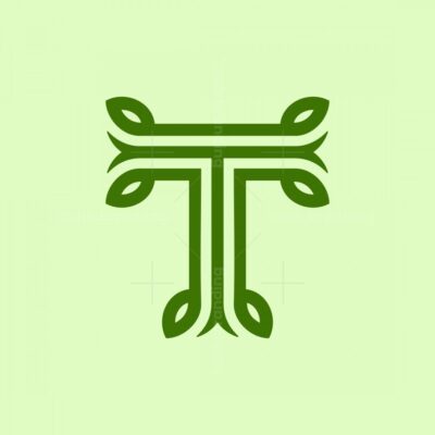 Nature T Letter logos