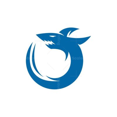 O Shark Letter Logo