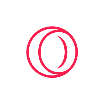 Opera GX Logo Real Company Alphabet Letter O Logo