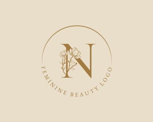 Premium Vector Feminine botanical n letter initial laurel wreath logo template for spa beauty salon wedding card