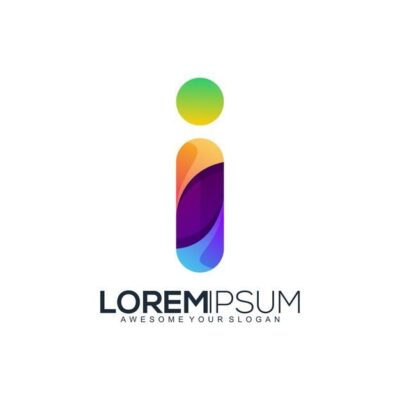 Premium Vector Letter i modern gradient colorful logo template