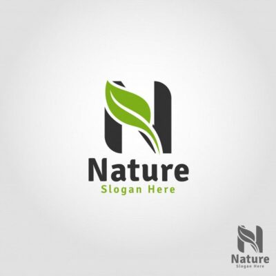 Premium Vector Nature letter n logo template