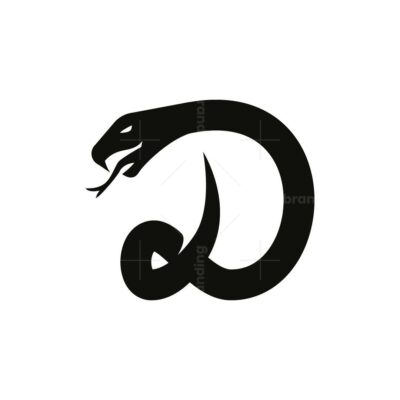Snake Letter D Logo
