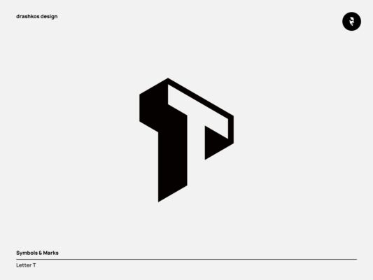 T letter Unused design