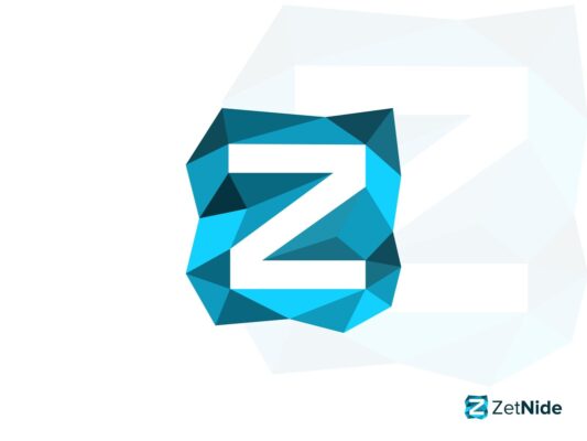 Z Logo 3D geometric Z logo design symbol