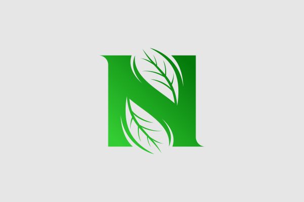 letter N leaf