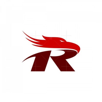 Logo chữ R thiết kế cùng động vật