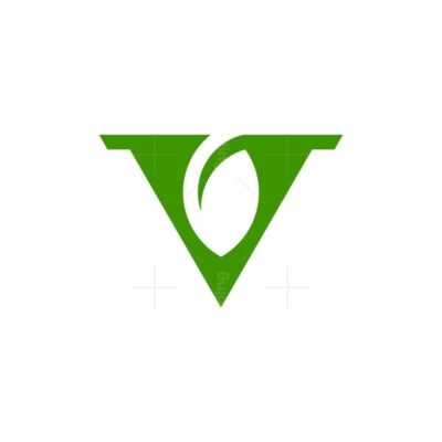letter V leaf logo 1