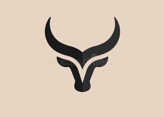 Abstract Simple Bull Head Vector Logo Stock Vector Illustration of concept geometric 170257007