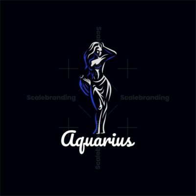 Aquarius Beauty Woman Logo