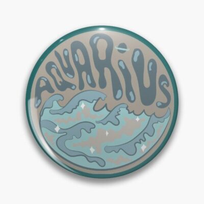 Aquarius Pin Button