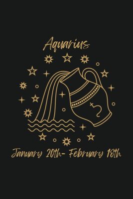 Aquarius Water Bearer Horoscope Design