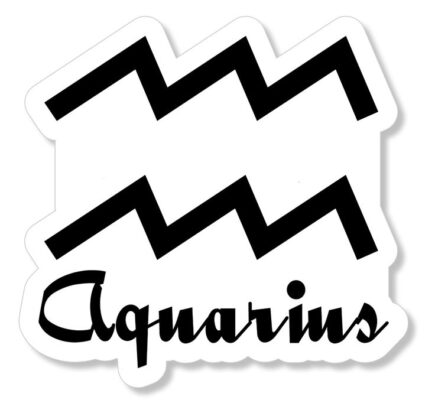 Aquarius Zodiac Sign Logo Car Astrological Astrology Vinyl Sticker Decal FCLogo1
