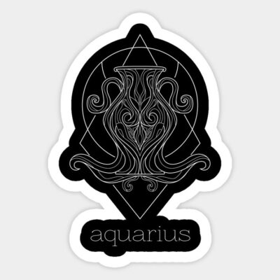 Aquarius Zodiac Sign Sticker 1