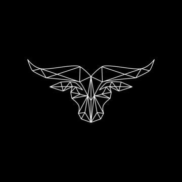 Bull Head Silhouette PNG Free Bulls Head Logo Design Longhorn Clipart Logo Illustration PNG Image For Free Download