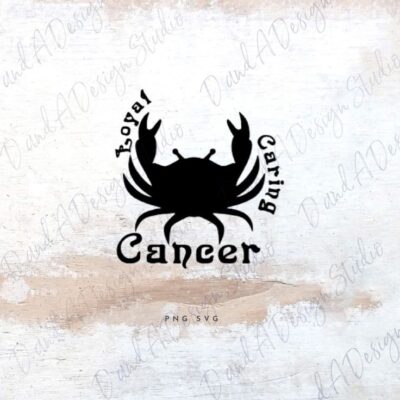 Cancer Zodiac Sign SVG PNG Digital File