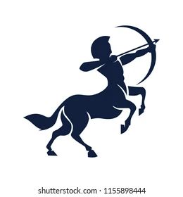 Centaur Archermythology Creaturesagittarius Zodiac Signvector Logo Stock Vector Royalty Free 1155898444 Shutterstock