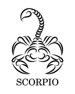 Download Scorpio zodiac line art vector eps 10 for free