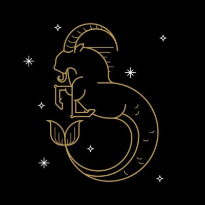 Download premium vector of Gold Capricorn astrological sign on a black background vector about capricorn astrology capricorn zodiac gold astrological sign and aesthetic capricorn 2439792