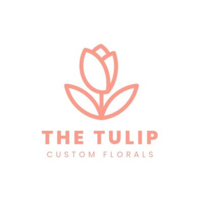 Free Simple Tulip Blossom Nature Logo template