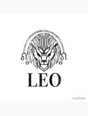 Leo The Lion Zodiac Aesthetic Poster by LadyZodiac 1