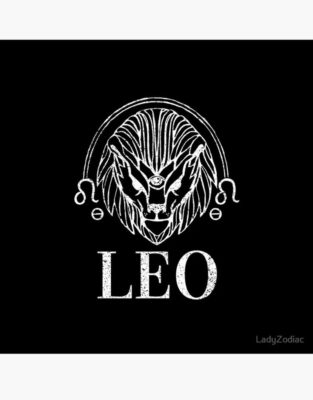 Leo The Lion Zodiac Aesthetic Poster by LadyZodiac