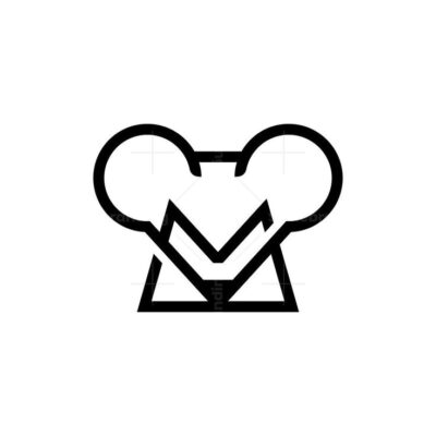 Letter M Mouse Logo