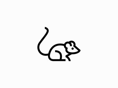 Minimalist Mouse Logo 3