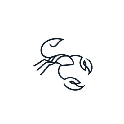 Monoline Scorpion Logo Art NFT for SALE