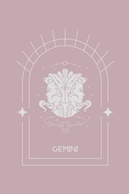 Pink Gemini Astrological Sign Notebook Gemini Zodiac Sign Notebook 120 Pages Pretty Zodiac Sign Journal 6 x 9 Gemini Blank Lined Journal Astrology Books for Gemini