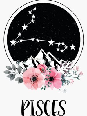 Pisces zodiac star sign Sticker