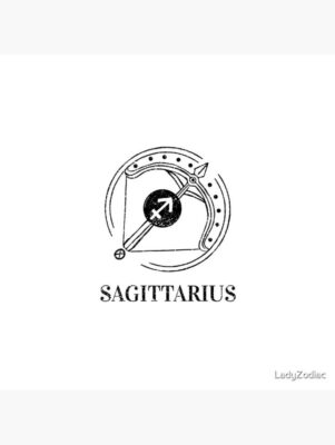 Sagittarius The Archer Zodiac Aesthetic Poster by LadyZodiac
