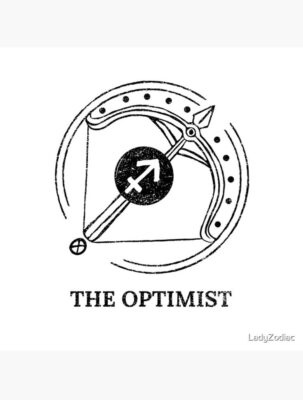 Sagittarius The Optimist Zodiac Aesthetic Poster by LadyZodiac