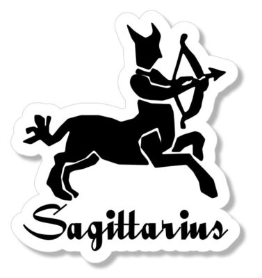 Sagittarius Zodiac Sign Logo Car Astrological Astrology Vinyl Sticker Decal V 22