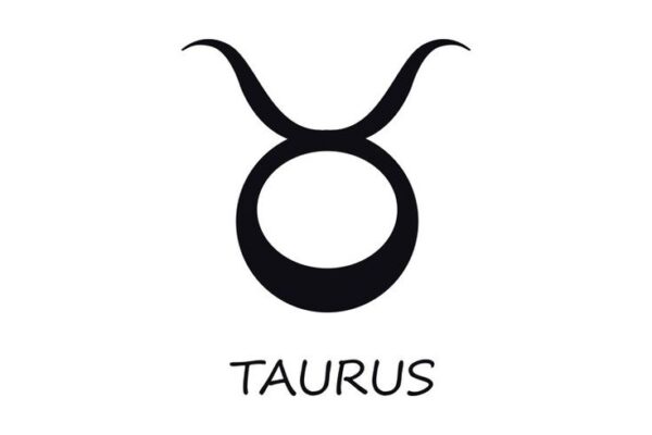 Taurus Zodiac Sign Black Vector Illustration