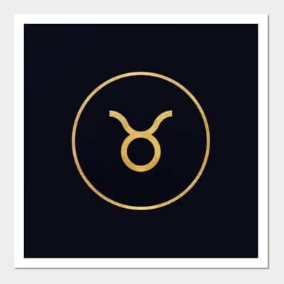 Taurus Zodiac Sign Symbol Wall And Art Print