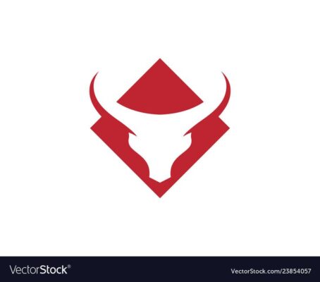 Taurus logo template icon vector image on VectorStock