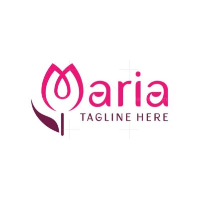 Tulip Flower Maria Logo