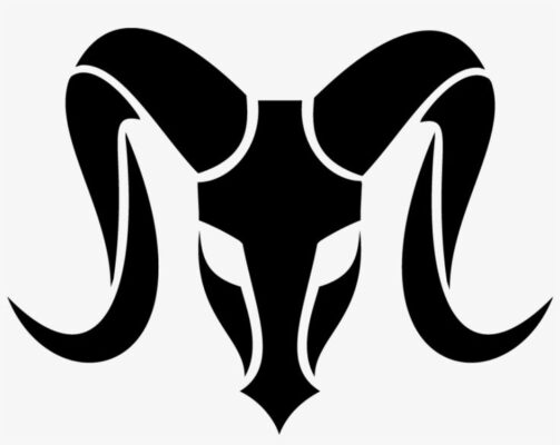 Vector Library Aries Drawing Tribal Aries Logo Free Transparent PNG Download PNGkey 1
