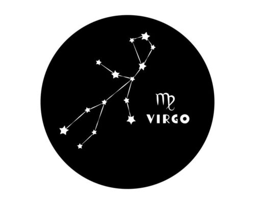 Virgo Constellation Virgo Badge SVG PNG jpeg Horoscope Astrology PNG Zodiac design Virgo Silhouette Cricut Cut File Stencil