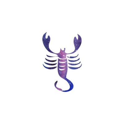 Watercolor zodiac Scorpio