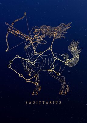 Zodiac Sagittarius Poster by JTE Creatives Displate