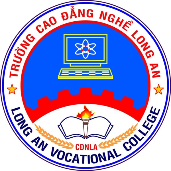 In logo trường cao đẳng nghề Long An