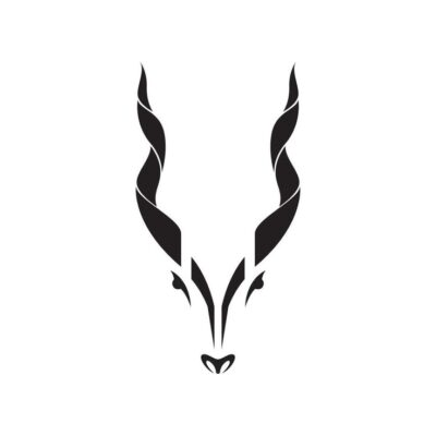 markhor head horn mascot logo symbol icon vector graphic design illustration idea creative 1