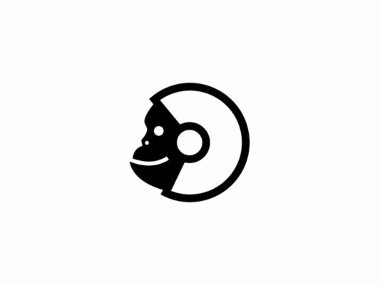 Astronaut Monkey Logo for Sale