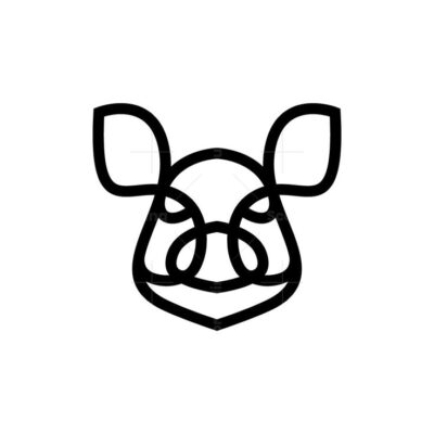 Black Pig Logo Big Pig Logo